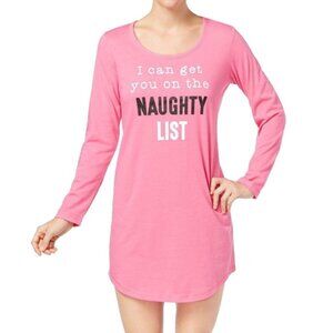 Jenni by Jennifer Moore Graphic Sleepshirt  Pajama Nightgown S